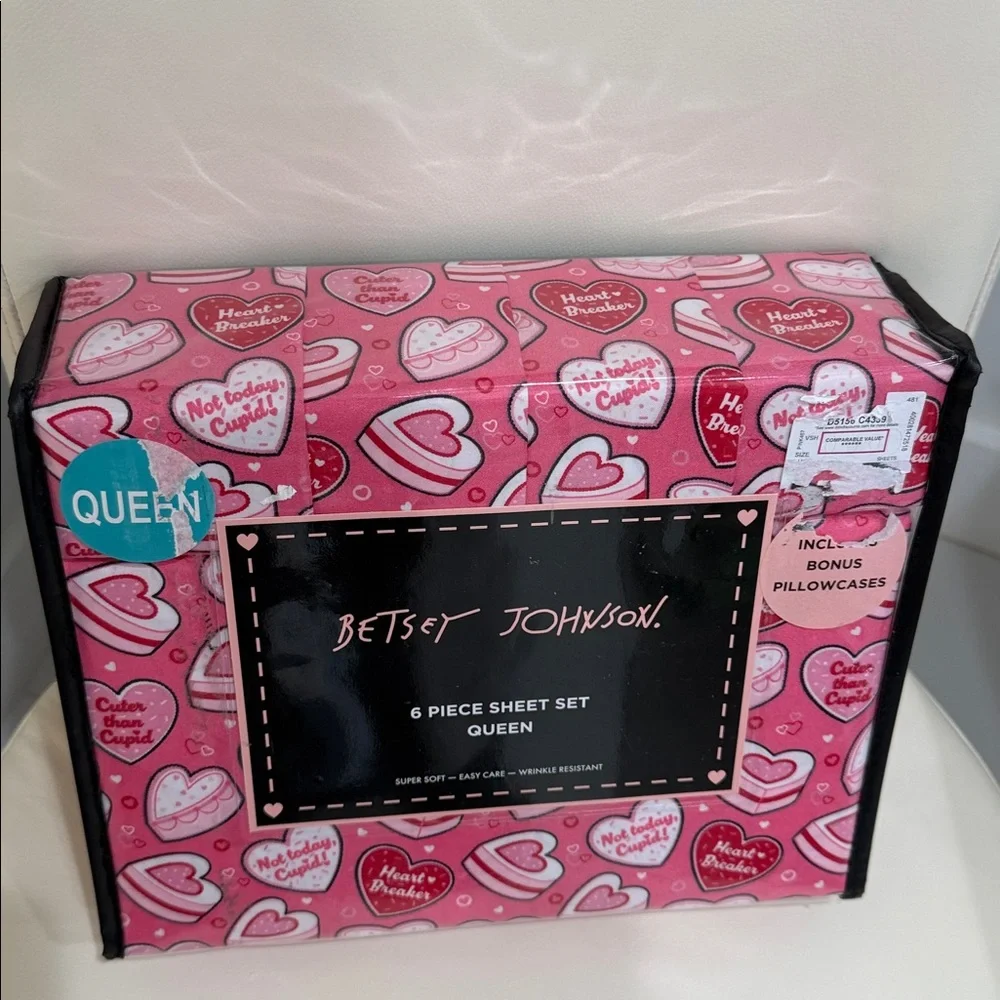 Betsey Johnson Pink/White/Red 